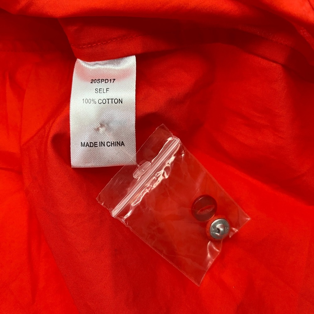 Hunter Bell Tuckernuck Addison Dress Sz M Cherry Red Orange Mini Preppy - Picture 14 of 16